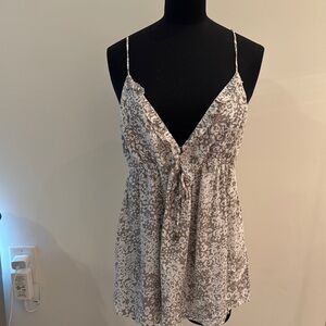 Floral Print Spaghetti Strap Top